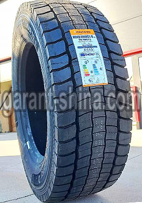 Trazano Novo Energy D23 (приводная) 315/60 R22.5 154/150K 20PR - Фото реальной шины с этикеткой